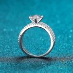 جزییات رکاب و طراحی انگشتر آبکاری طلای سفید (رادیوم) کد MAYA-1601079113251