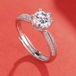 جزییات رکاب و طراحی انگشتر آبکاری طلای سفید (رادیوم) کد MAYA-1601080819684