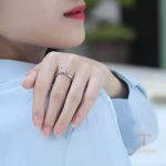جزییات رکاب و طراحی انگشتر آبکاری طلای سفید (رادیوم) کد MAYA-1601086406731