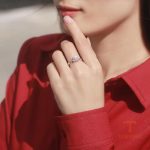 جزییات رکاب و طراحی انگشتر آبکاری طلای سفید (رادیوم) کد MAYA-1601086984086