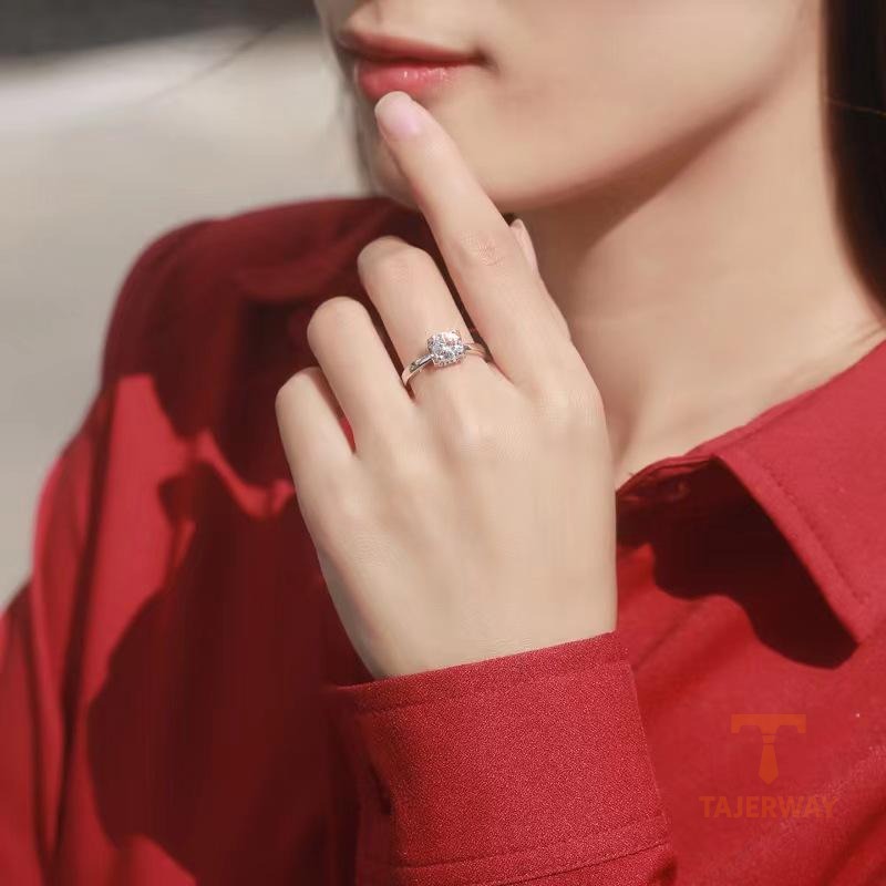 جزییات رکاب و طراحی انگشتر آبکاری طلای سفید (رادیوم) کد MAYA-1601086984086
