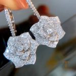 نمای مدل قفل و اتصالات گوشواره آبکاری طلای ۱۸ عیار کد MY0019