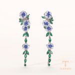 نمای مدل قفل و اتصالات گوشواره میخی آبکاری طلای سفید (رادیوم) کد MY0034