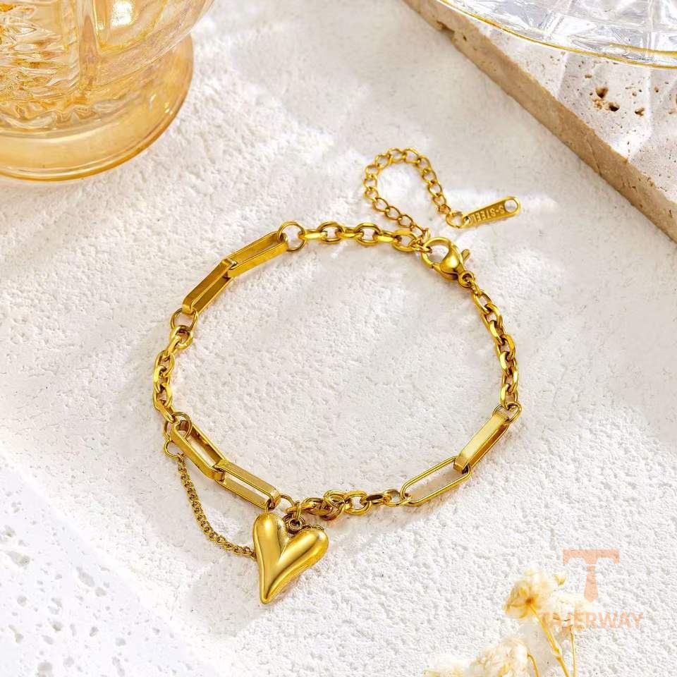 جزییات زنجیر و قفل دستبند آبکاری طلای ۱۸ عیار کد MAYA-1601388486878