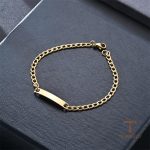جزییات زنجیر و قفل دستبند آبکاری طلای ۱۸ عیار طول 20 سانتی‌متر کد MAYA-1601536226863