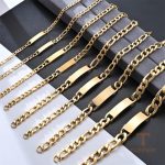 دستبند استیل ضدزنگ آبکاری طلای ۱۸ عیار بدون نگین برند مایا استون کد MAYA-1601539043772