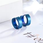 گوشواره ایرکاف مینیمال از استیل ضدزنگ با آبکاری طلای ۱۸ عیار برند مایا استون - تصویر 10