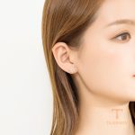 نمای مدل قفل و اتصالات گوشواره میخی آبکاری طلای ۱۸ عیار کد MAYA-1601650849213