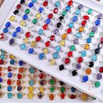 انگشتر فلز آلیاژی (Alloy) آبکاری طلای سفید (رادیوم) نگین اتمی برند مایا استون کد MAYA-1601076357658