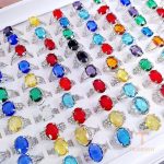 زاویه دیگر انگشتر فلز آلیاژی (Alloy) آبکاری طلای سفید (رادیوم) برند مایا استون کد MY0124