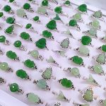 انگشتر میکس با نگین زیرکن و کریستال شیشه‌ای از فلز آلیاژی با آبکاری طلای ۱۸ عیار و رادیوم برند مایا استون - تصویر 7