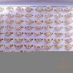 زاویه دیگر انگشتر فلز آلیاژی (Alloy) آبکاری رزگلد برند مایا استون کد MAYA-1601073156131