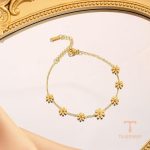 جزییات زنجیر و قفل دستبند آبکاری طلای ۱۸ عیار کد MAYA-1601243228720