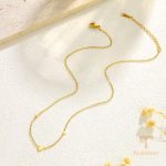 تصویر محصول دستبند قلب آبکاری طلای ۱۸ عیار نگین‌دار برند مایا استون کد MAYA-1601386266554