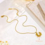 نمای مدل قفل و اتصالات گوشواره آبکاری طلای ۱۸ عیار کد MAYA-1601388496739