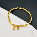 جزییات زنجیر و قفل دستبند آبکاری طلای ۱۸ عیار کد MAYA-1601383666664