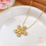 نمای مدل قفل و اتصالات گوشواره آبکاری طلای ۱۸ عیار کد MAYA-1601393669589